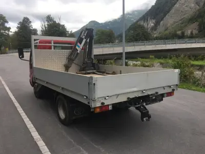 Alubrücke mit Hiab Kran