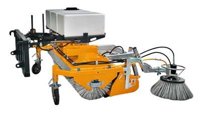 Hofstetter 1.8m  Kehrmaschine mit Behälter