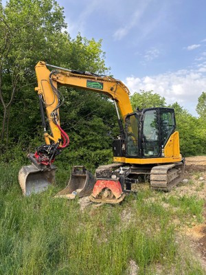 Cat 308 mit Rototilt Hum 16 Autodock