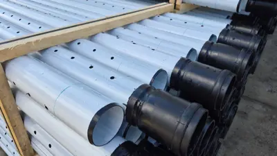 Sickerrohr Drainagerohr d110 5m Stangen