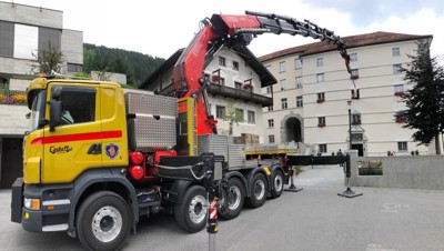 Kran LKW Scania mit Fassi  mit Extremausrüstung