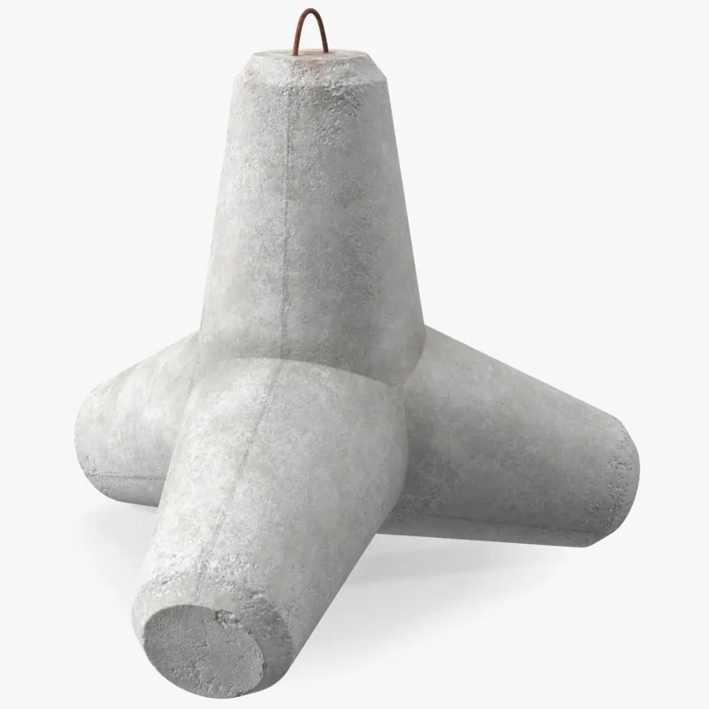 Tetrapoden Uferschutz Terrorsperre Schutzbauten