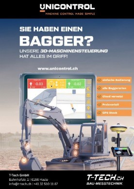 Unicontrol 3D GPS Baggersteuerung