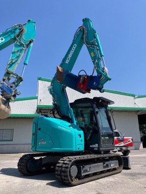 Bagger Kobelco SK75SR-7, Demomaschine